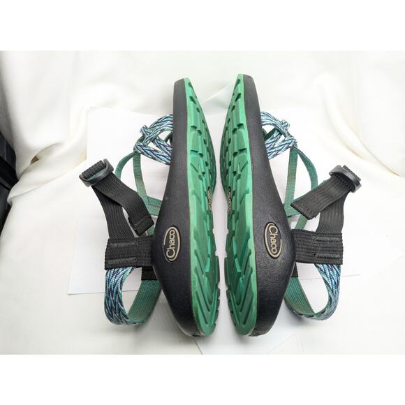 Chaco Sandals Womens 9 Teal-Green Classic Dagger Hiking Beach Gorpcore Coastal - Picture 8 of 8